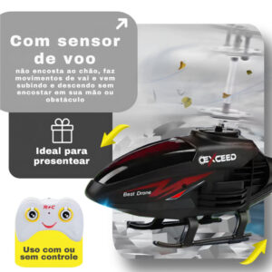 Helicóptero Controle Remoto De Brinquedo Sensor de Mão USB Recarregável