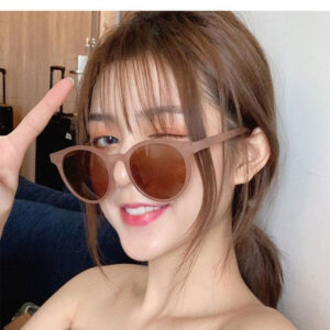 Óculos De Sol Redondos Retrô Coreanos – Armação Leve Unissex Para Dirigir Com Proteção UV Urbanos E Viagens