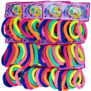 Kit 72/144/216 Xuxinhas de Cabelo Rabicó Elásticas sem Metal – Acessório Capilar Feminino e Infantil