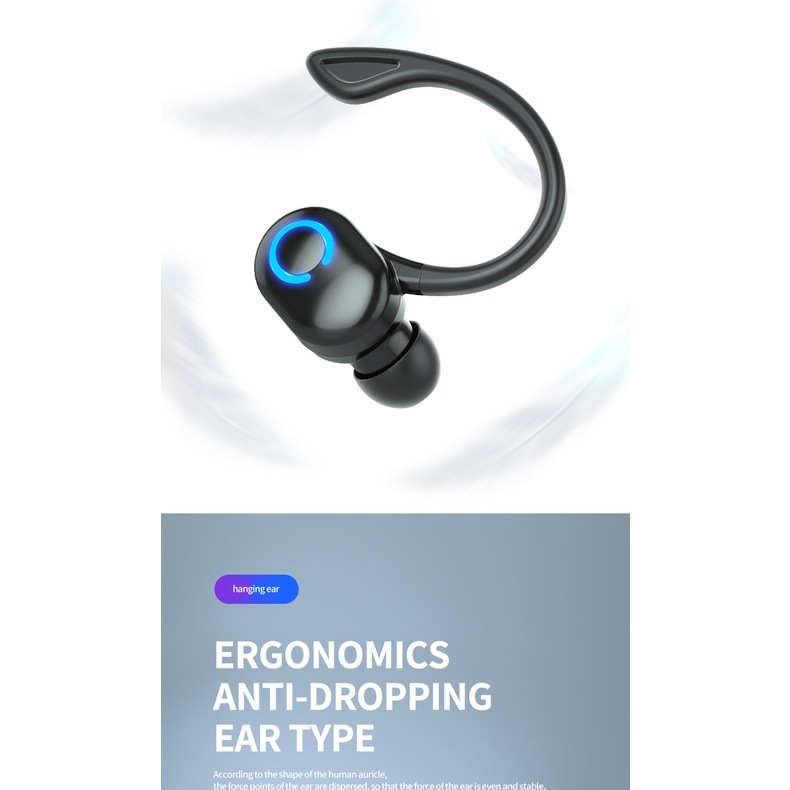 X10 Fone De Ouvido Sem Fio Toque Estéreo Único Fones Gamer Negócios Bluetooth Compatível 5.2 Esportes À Prova Dwaterproo