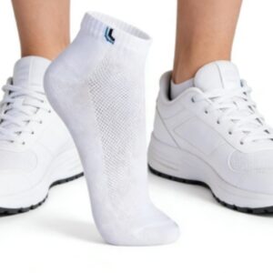 Meias De Algodão De Corte Baixo Para Homens E Mulheres , 6 Pares – Coleção De Novas Cores Malha Respirável Preto/Branco/