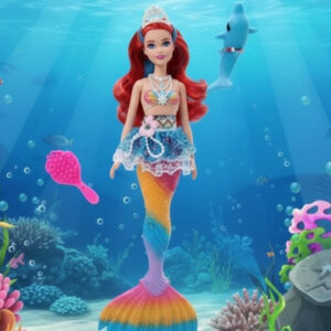 Boneca 2 Sereia Tipo Barbie Ariel Canta e Brilha Brinquedo Infantil menina