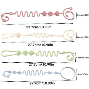 Tiras Silicone Não Deixa Cair Chupetas Mamadeira Brinquedos