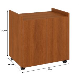 Armário Organizador Mini Comoda Quarto Com Rodízio e 02 Portas