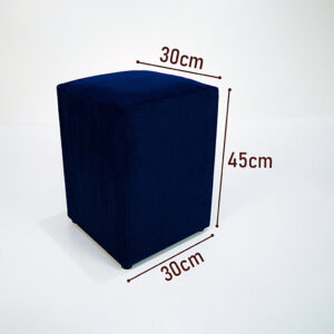 2 Puff Cubo Banqueta Decorativo Ideal para Sala, Quarto, Closet ou Escritório Conforto e Praticidade em Tamanho Compacto