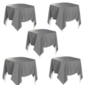 Kit 5 Toalhas de Mesa Oxford 1,50×1,50 4 cadeiras