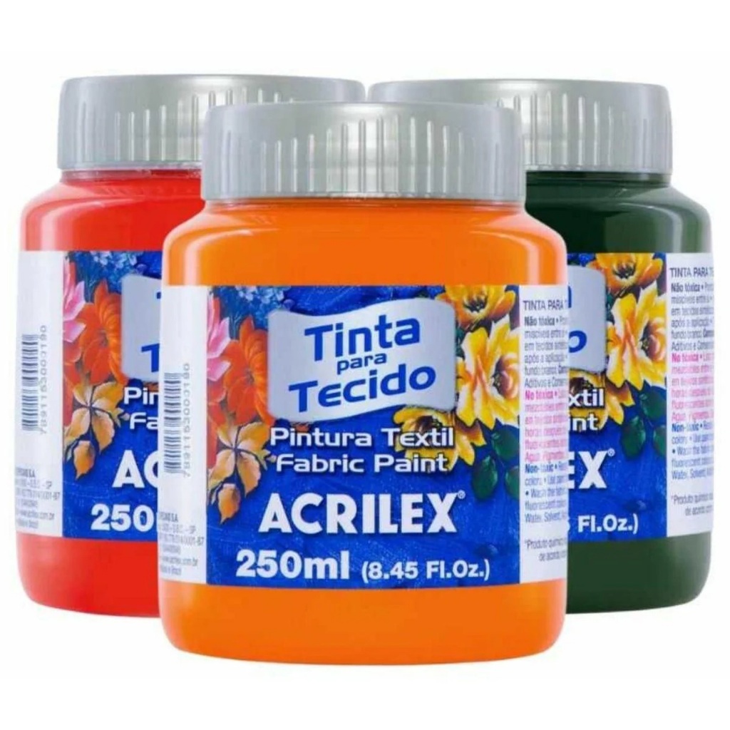 Tinta de Tecido Acrilex Fosca 250ml