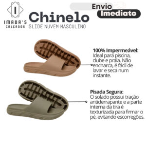 Chinelo Slide Nuvem Masculino Tecnologia Micro Expandido | Conforto & Estilo Moda praia Aniversário Amigo secreto