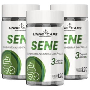 Sene 100%natural 1. 2. 3 unidades de 120 cápsulas de 500mg