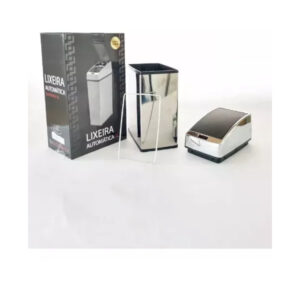 Lixeira Automatica Sensor Inox Polido 3 Lts Litros Quadrada – Kzi