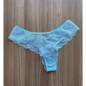 Kit com 3 Calcinhas de Renda Fio Dental Sexy Lingerie Feminina Moda Intima Revenda