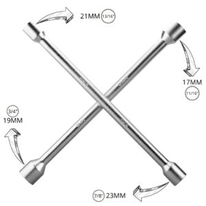 Macaco Mecânico Sanfona Universal 1.5T + Chave De Roda Cruz Em Aço Para Carros Passeio Automotivo Reforçado 1500 Kg