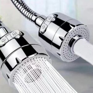 Torneira Gourmet Inox 304 com Cobre  – Parede, Luxo, Chuveirinho e Rotação 360°