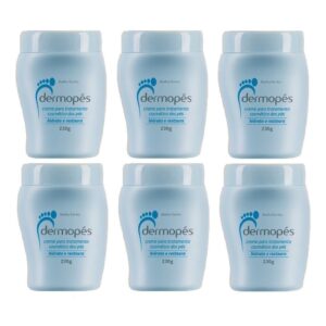 Kit 6 Creme Para Pés Hidrata E Restaura Dermopés Abelha Rainha