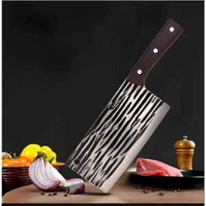 Cutelo de Carne de Alto Carbono Faca Osso Pesado Corte Premium Profissional Açougueiro.+ZemMart+