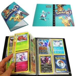 Álbum de Cartas Pokémon 240 Álbum de Anime de Desenho Animado Pasta de Cartas Pokémon Pasta de Coleção Céu Azul
