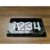 Placa De Acrílico Com 4 Números Para Porta de Apartamento PRETO/BRANCO
