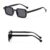 Ins Óculos De Sol Quadrados Homens Mulheres Vintage Rebite Moda Designer Candy Colors Sombras