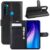 Kit 2X1 Xiaomi Redmi Note 8 – Capa Carteira em Couro + Película em Ceramica 9D Protetora
