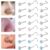 1 Pc Cor Cristal Aço Inoxidável Nariz Piercings Redondo Coração Estrela Cz Parafuso Prisioneiro L Forma Narina Piercing