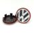Kit 2 Carlota Central Centro Tampa Miolo Volkswagen Gol G5 G6 Fox Golf Polo P/roda Krmai Wsw