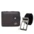 Kit Carteira Masculino Grande Botao + Cinto Duplaface Oferta
