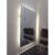 Espelho de Led Retangular Vários Tamanhos Maquiagem Moda Blogueira Fotos Barbearia Decoração