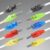 ZoeRax 50PCS RJ45 Cat6 Pass Através De Conectores E 50pçs Botas De Alívio De Coluna , Cores Sortidas , Conector Modular EZ Para Crimp
