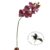1 Orquidea Artificial Silicone 3d Haste Flexivel Parece Real Decoração Mesa de Centro Jantar