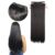 Extensão de Cabelo Preto em Fibra Orgânica Wig Liso Com Aplique Tic Tac Para Volume
