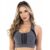 Top Fitness Academia Dry Fit Feminino Nadador Cinza