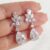 Brincos De Zircônia Em Forma De Gota De Flores Jóias De Casamento Jantar De Noiva Clássico Premium