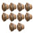 10x Adaptador Flange 50mm (1.1/2) Marrom Para Caixa D’ Água