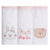 Fralda de pano bordada Gifts Papi Friends Kit com 3 unidades 70x70cm