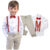 Roupa Infantil Social Masculino Batizado Casamento Gravata E Suspensório Varias Cores – Envio Já