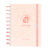 Caderno Disco Iscool Capa Dura 140 Fls Inteligente Personalizado Grande G+ Profissões Couro Rosa