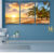 Quadro Decorativo 3 peças Praia Sala Quarto MF