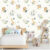 Adesivo Papel De Parede Safari Para Quarto Infantil Lavável Anti-bactericida 3mx50cm
