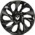 Kit 4 Calotas Esportivas Aro 13 14 15 DS4 Uniclor Pretas Compativel Com Scenic Symbol Logan Sandero