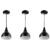 Luminaria pendente de teto kit 3 Gota lustre casa sala cozinha quarto varanda decoração Estilo