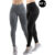 Kit 02 Calças Legging Suplex Feminina Lisa Academia Empina Bumbum Fitness