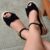 Sandália Feminina Fivela Anabela Flatform Corda Tratorada Plataforma