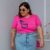 Blusa Feminina T-Shirt Plus Size Manga Curta 100% Algodão Malha Premium