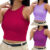 KIT 3 cropped Simples Básico Regata & Camisa de Malha Canelada Premium