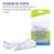 Kit 4 Trava Porta Peso Calço Prendedor Aparador Silicone Transparente Discreto