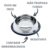 Comedouro Pote Comida Ração Água Pet Cães Gatos Vasilha Inox Antiderrapante