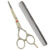 Pente De Metal Inox + Tesoura Fio Laser 6.0 Profissional Cabeleireiro Obopekal Corte Barbeiro
