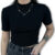 Kit 3 Blusa Feminina Gola Alta Canelado Ribana Manga Curta Tecido Confortável CORES SORTIDAS