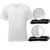 Camiseta Branca Básica Malha Fria Poliviscose Adulto Unissex
