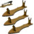 kit com 3 Suportes de Facas Artesanais Display Expositor De Facas Luxo Madeira Mdf 6mm Top
